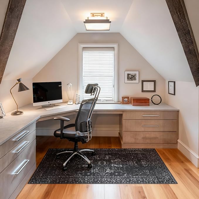 Office Chair Mat for Hardwood Floor, Non-Slip Under Desk Mat for Rolling Chair - Image 2