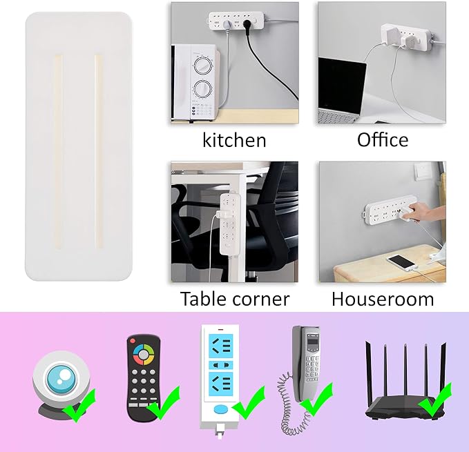 Self Adhesive Power Strip Holder 10 Pack - Image 8
