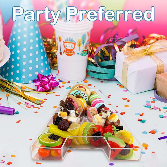10" U Clear Acrylic Letter Charcuterie Board Box, Reusable Fillable Decorative - Image 7