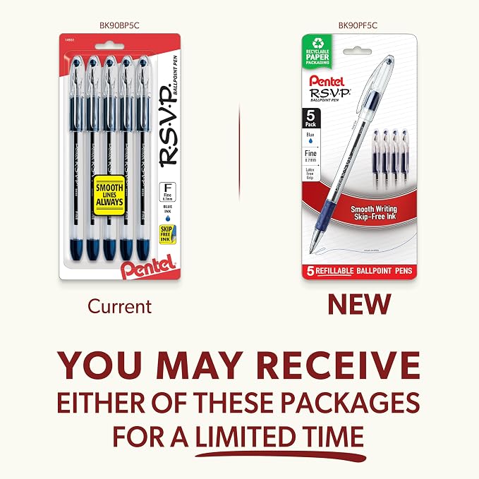 Pentel RSVP Ballpoint Pen, Fine Line - Image 3