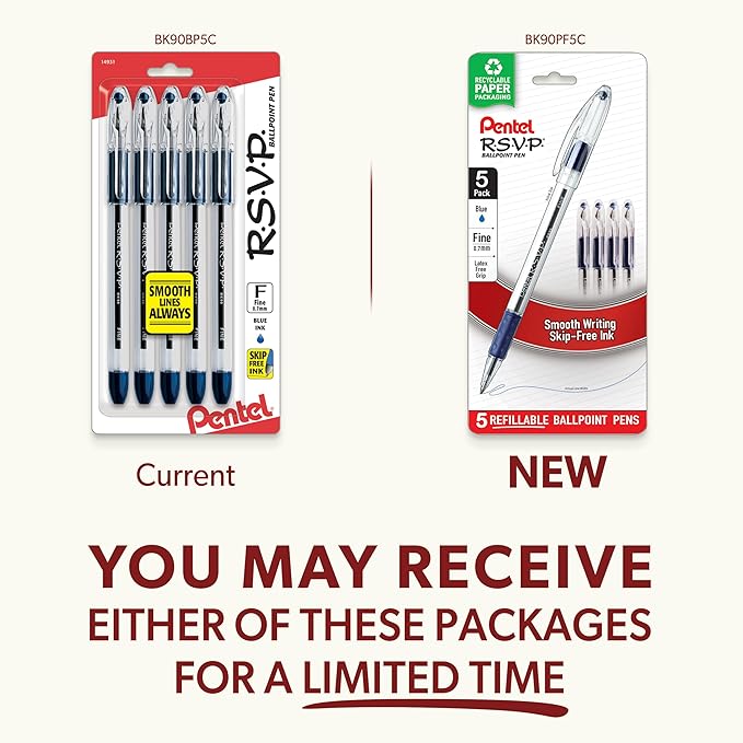 Pentel RSVP Ballpoint Pen, Fine Line - Image 5