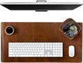 ELIZO Personalized Custom Desk Pad Set Real Leather Desk Mat Mouse Pad Unique by Elizo