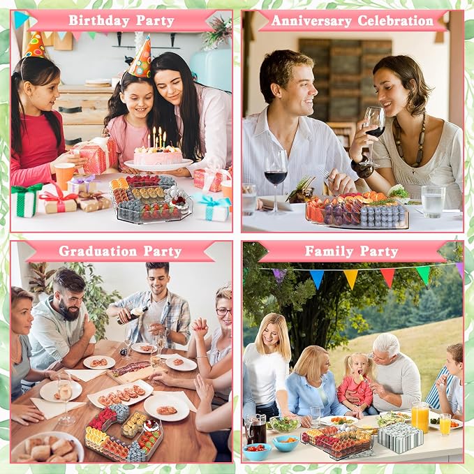 11" Acrylic Number Charcuterie Tray, Fillable Number Charcuterie Box - Image 9