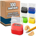 100 Pack Handheld Manual Pencil Sharpeners in Bulk Plastic Pencil Sharpeners by TrailmakerBuiltforLife%E2%80%99sAdventuresBigandSmall