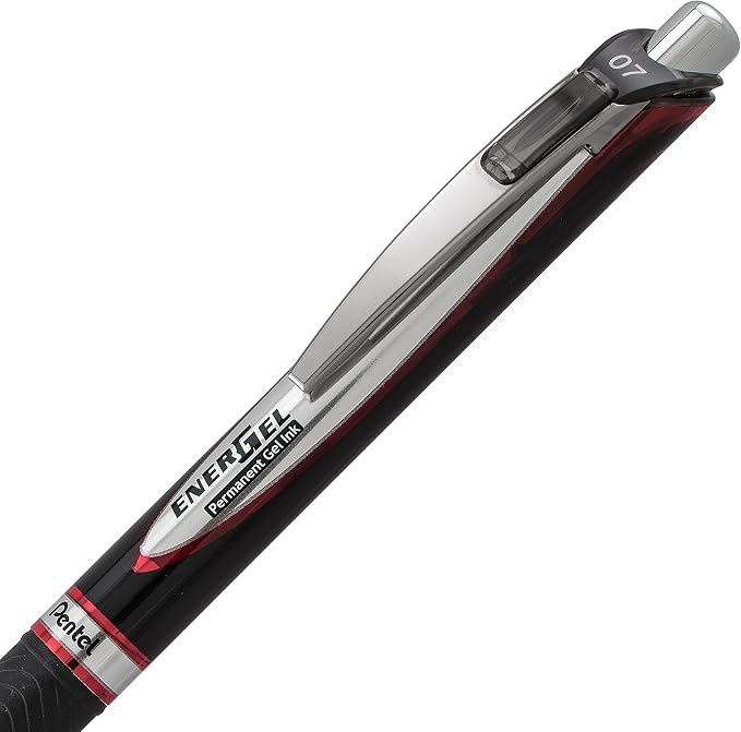 Pentel EnerGel Pro Permanent Gel Ink Pen, Medium Point, 2 Pack - Image 3
