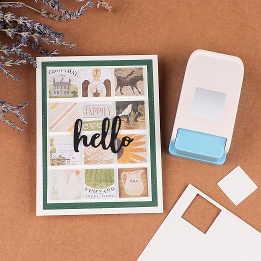Square Hole Punch | 1 inch Square Punches | Portable Manual Squares Stamp - Image 7