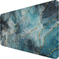 Large Mouse Pad with Stitched Edges, Durable Non-Slip Natural Rubber Base by Hsmienk