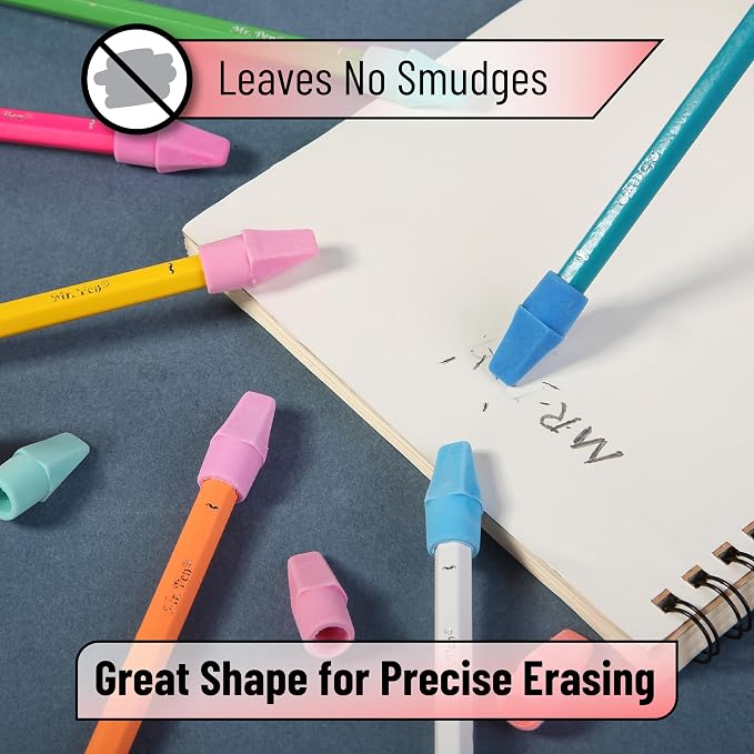 Mr. Pen- Pencil Erasers Toppers, 1000 Pack, Latex Free, No Smudge | Mr Pen - Image 4