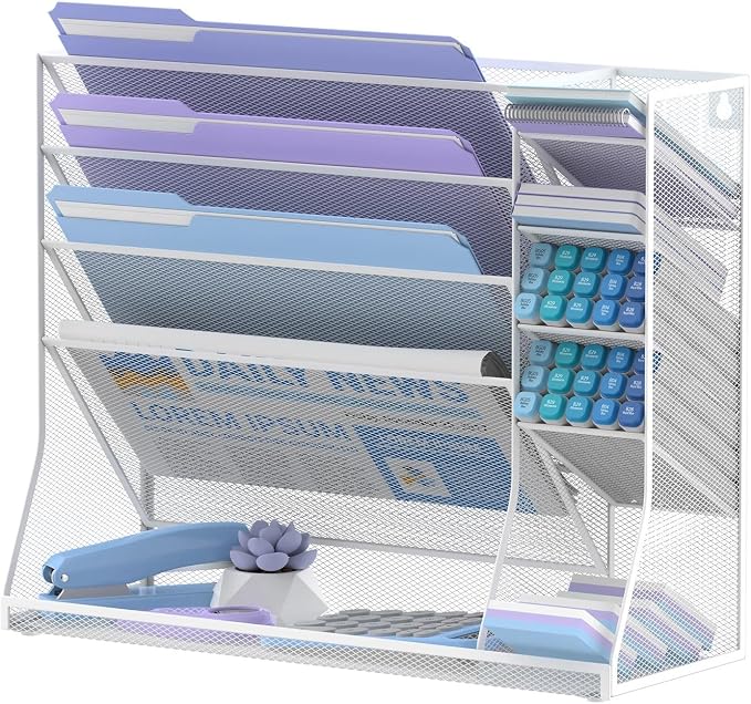 Wall File Organizer, 5-Tier Desk Organizer by JMHUD