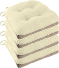 Non Slip Chair Cushions for Dining Chairs Set of 4 Kitchen Chair Cushions by FlyGulls
