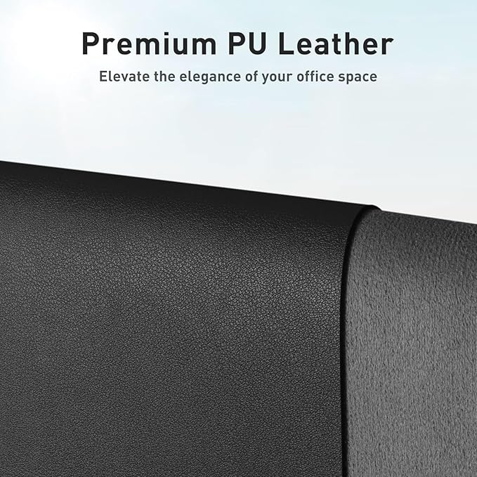 Aothia Leather Office Desk Pad Protector, Non-Slip PU Leather Desk Blotter - Image 2