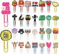 30 PCS Jesus Paper Clips Metal Paperclip Large Size Paper Clip Cute Bookmark by Pabucle