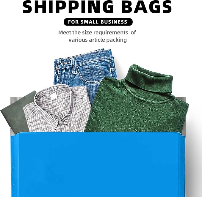 POLYSELLS 200 pcs 9x12 Inches Blue Poly Mailers Shipping Envelopes, Strong - Image 6