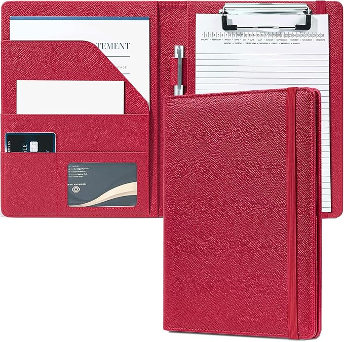 Mymazn Junior Padfolio Portfolio Folder, Small A5 Clipboard by Mymazn