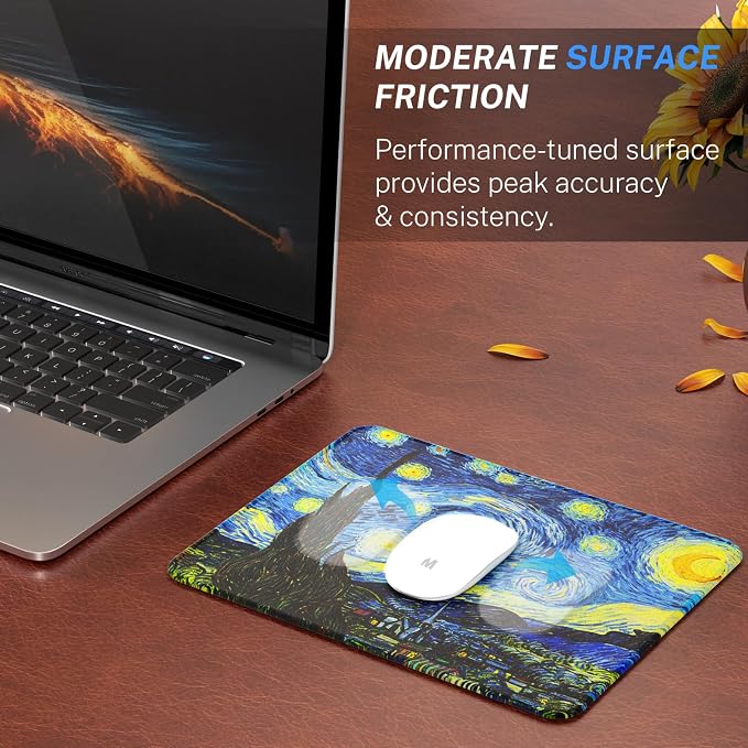 MROCO Essential Office & Gaming Mouse Pad, 8.5 x 11 Inch, Starry Night | - Image 2