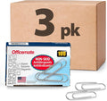 Officemate 3-Pack 99915 Giant Non-Skid Gem Paper Clips by Officemate