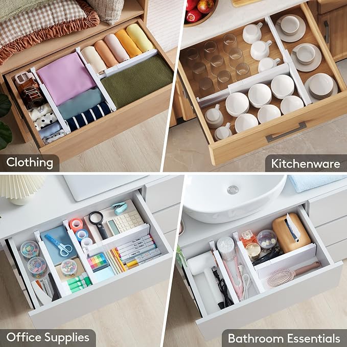 Lifewit 5 Pack Upgrade Drawer Dividers - Image 9