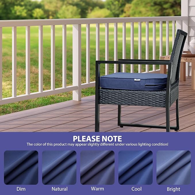 IPYNBAP Outdoor Chair Cushions Set of 4 -Waterproof Outdoor Seat Cushions - Image 7