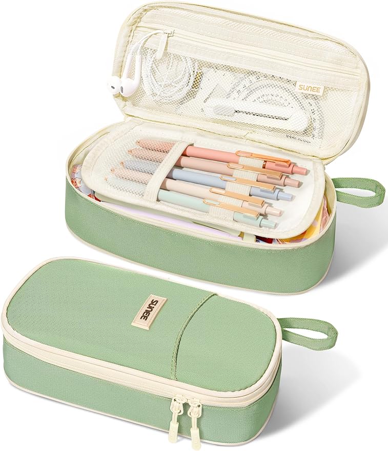 SUNEE Cute Pencil Case, Large Pencil Pouch, Aesthetic Big Pencil Bag by SUNEE