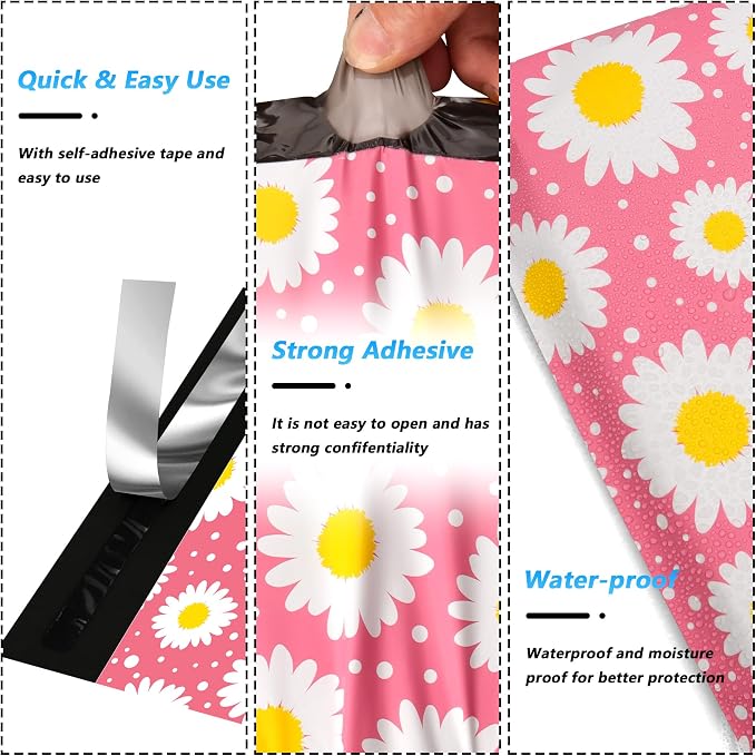 Poly Mailer 12x15.5 Inch 50 Pcs, Waterproof and Tear-Resistant Shipping Bags - Image 3