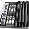Nicpro HD1000 0.5 mm Art Mechanical Pencil Set in Case, Weatherproof Barrel by Nicpro