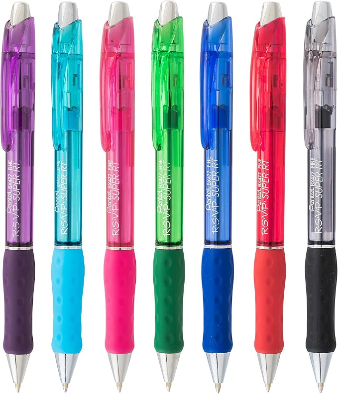 Pentel RSVP Super RT Ballpoint Pen, Fine Line - Image 6