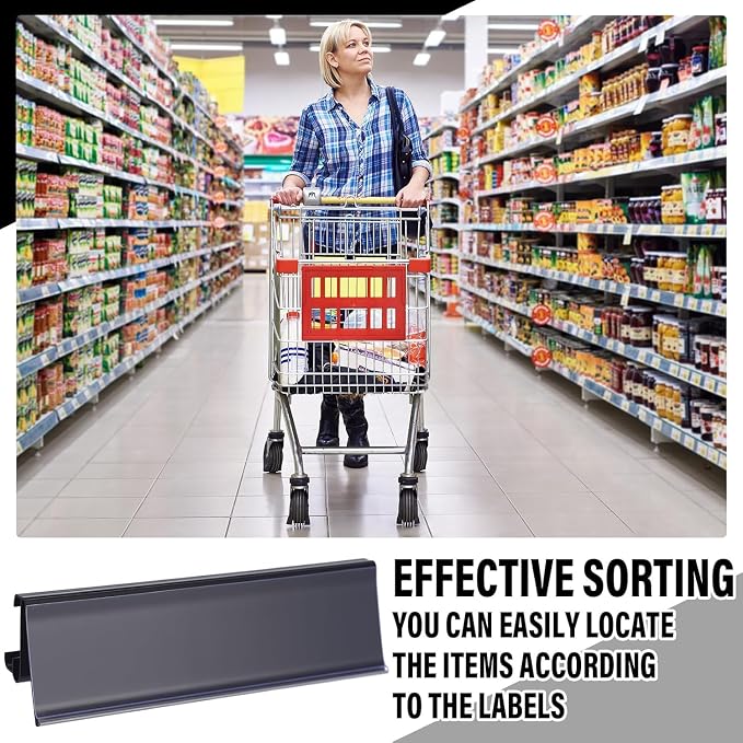 Kathfly 2 Pcs Wire Shelf Label Holders Compatible - Image 6