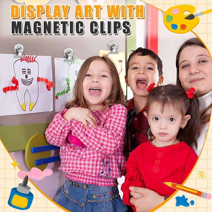 Grtard 100 Pack Magnetic Clips Heavy Duty, Magnet Clips - Image 4