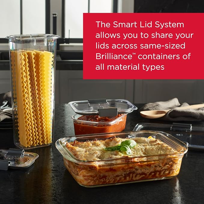 Rubbermaid Brilliance Glass Food Storage Containers, 3.2 Cup, Leak-Proof - Image 4