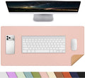AFIING Leather Desk Pad Protector, 23.6" x 13.7" | Large Mouse Pad, Dual-Sided by AFIING