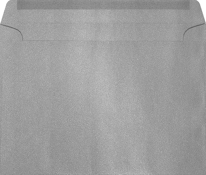 LUXPaper 9 x 12 Booklet Envelopes | Silver Metallic | 80lb. Text | 50 Qty - Image 2