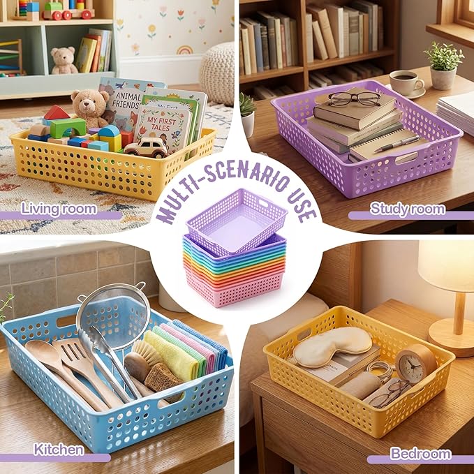 Geetery 12 Pack Classroom Storage Baskets - Image 5