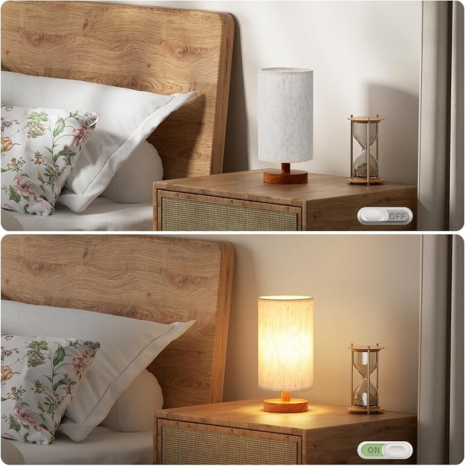 Fenmzee Small Table Lamp for Bedroom - Image 4