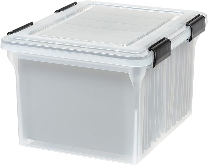 IRIS USA File Box WeatherPro Organizer Plastic by IRISUSA