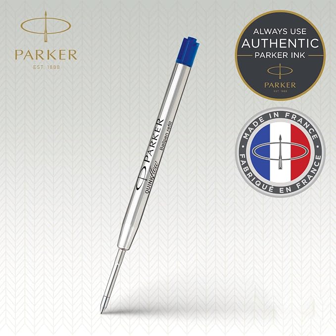 Parker QUINKflow Ballpoint Pen Ink Refills, Medium Tip - Image 2