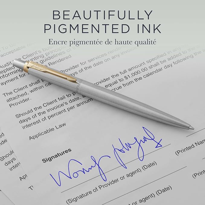 Parker Authentic QUINKflow Ballpoint Pen Refills, Medium Point Blue Ink - Image 5