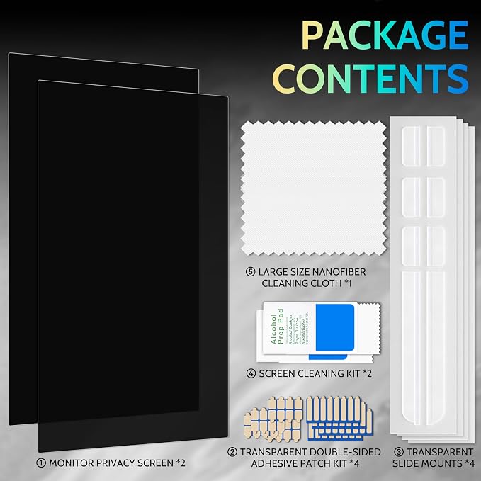 Peslv 23.6 Inch Privacy Screen for Computer Monitor 16:9 Aspect Ratio, Eye - Image 8