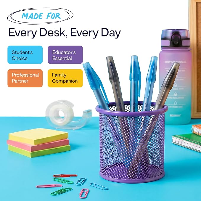 Enday Ballpoint Pens Bulk Blue and Black Pens 120 Black & 120 Blue - Image 4