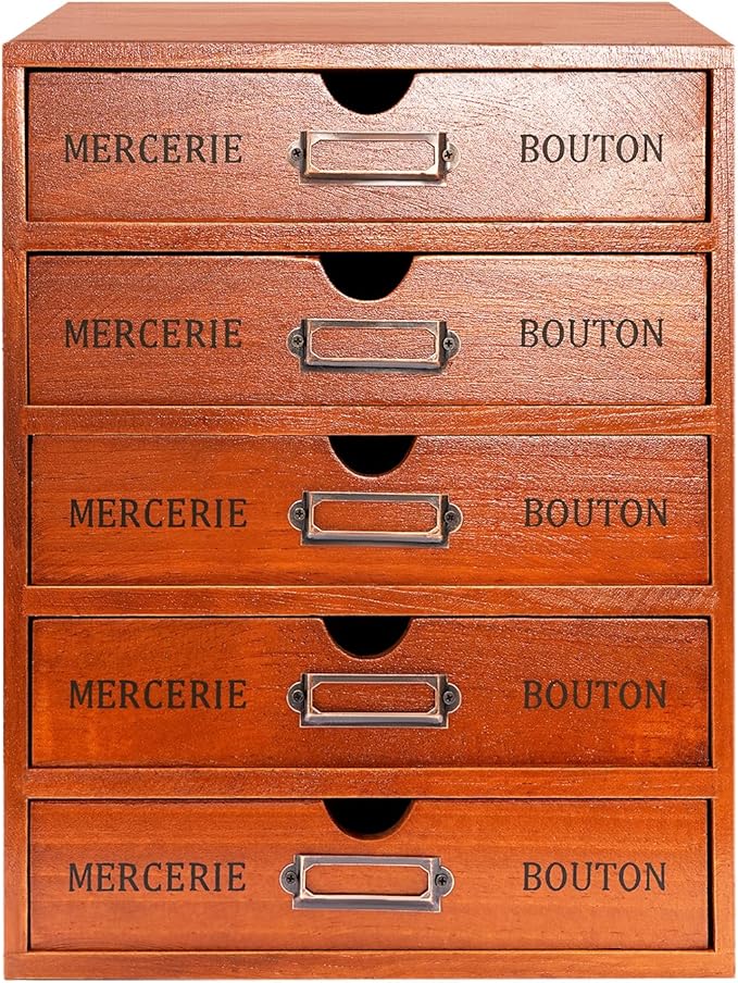 Desktop Storage Box, Desk Organizer Drawer, Office Supplies Countertop Drawer by Weglae