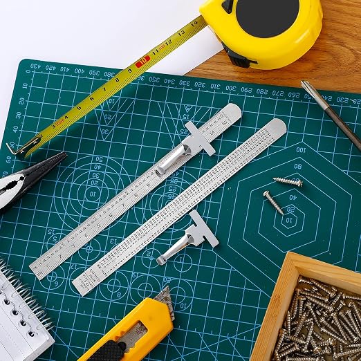 6 Pieces 6 Inch 15 cm Pocket Ruler Flexible Precision Stainless Steel Ruler - Image 5