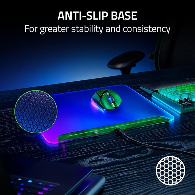 Razer Firefly V2 Pro Fully Illuminated RGB Gaming Mouse Mat: Backlit Design - Image 7