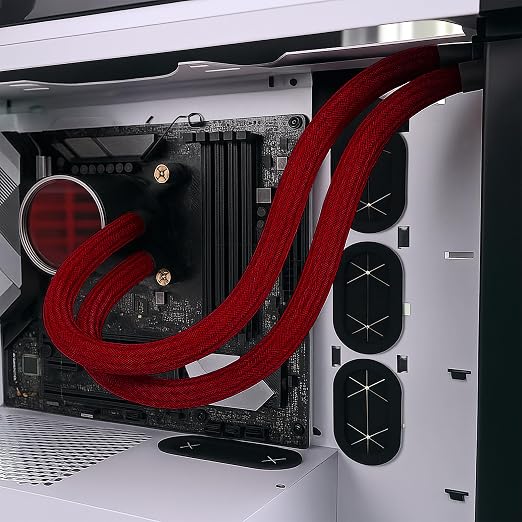 Electriduct 1" Hook Self Closing Sleeve Braid Wrap Around Sleeving Flame - Image 4