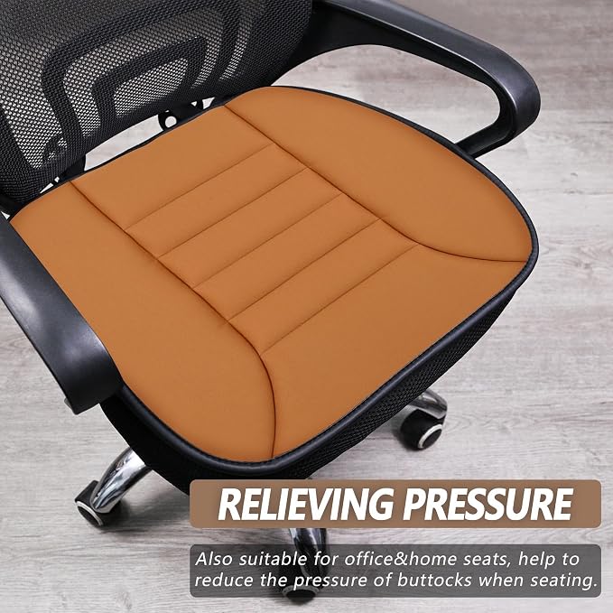 MYFAMIREA 2PCS Car Seat Cushion Pad 1.2" Thick Comfort Seat Protector - Image 6