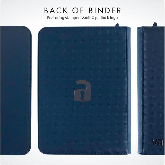 Vault X 4 Pocket Zip Binder, 160 Cards, Exo-Tec Material, 20 Side-Loading Pages - Image 9