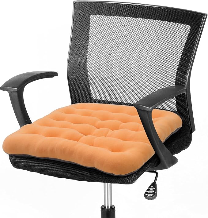 BUYUE Good Support Office Chair Cushion Padded, Soft Velvet Comfortable by BUYUE