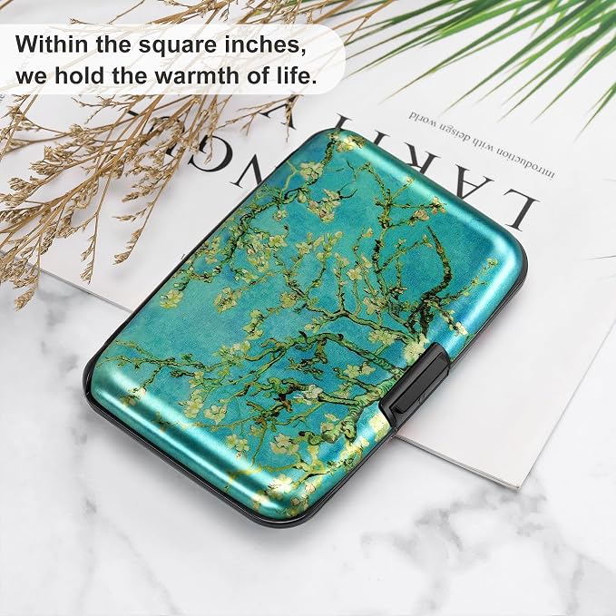 ELFISH Mini RFID Aluminum Wallet Credit Cards Holder Business Card Case Metal - Image 6