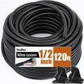 120 FT Wire Loom 1/2 Inch, Split Wire Loom Tubing Wire Conduit, Wire Protector by YesBes