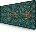 iCasso Aesthetic Floral Desk Mat, L Mouse Pads, Anti-Slip Retro Mousepad by iCasso
