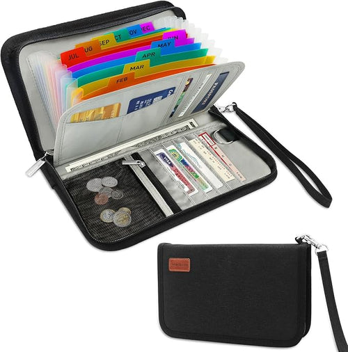 13 Pockets Receipt Coupon Organizer by NORDUN