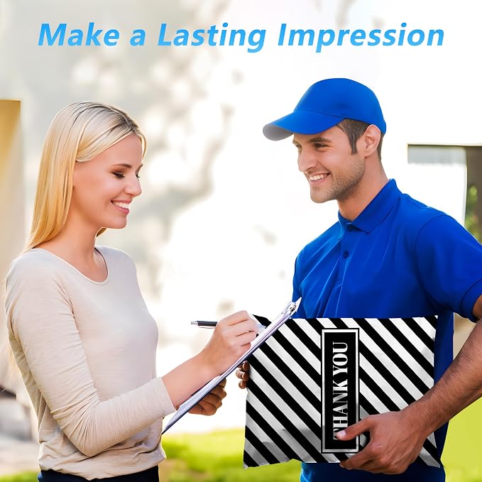 Thank You Poly Mailer 10x13 Inch 25 Pcs, Waterproof and Tear-Resistant Shipping - Image 6
